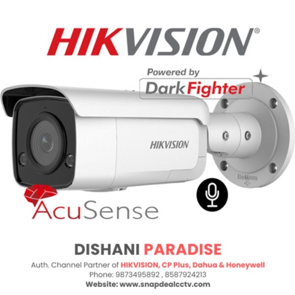 HIKVISION Pro IP 5MP Strobe Light Bullet Camera (DS-2CD3T56G2-ISU/SL)