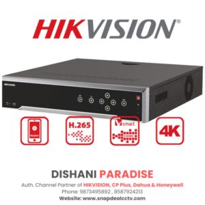 HIKVISION Pro 64 Channel 4K 8-SATA H.265+ Embedded NVR (DS-8664NI-I8)