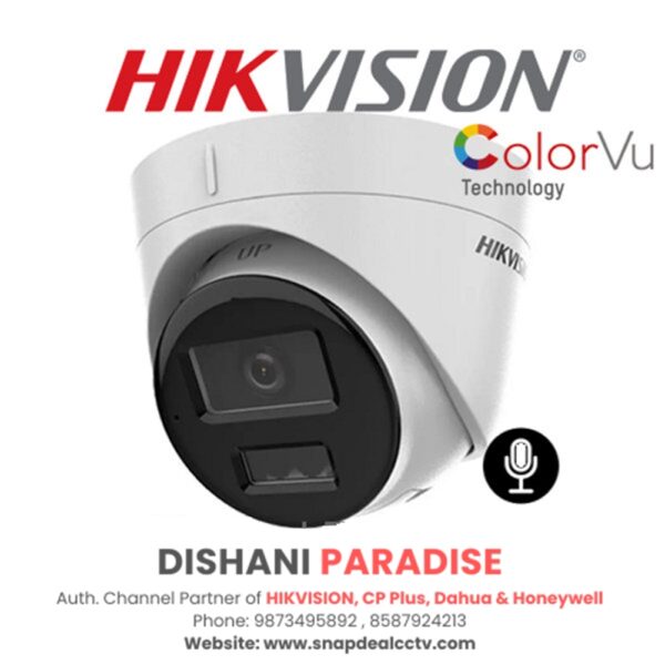 HIKVISION IP 4MP Dome Smart Hybrid Light with MIC CCTV (DS-2CD1343G2-LIU)