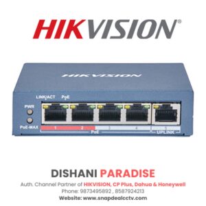 HIKVISION 4 Port PoE Switch (DS-3E0105P-E/M)