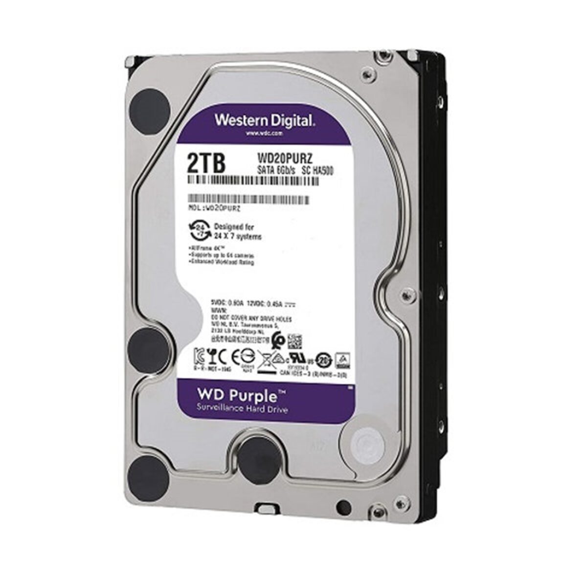 WD Purple 2TB SATA Surveillance Hard Drive - Snapdealcctv
