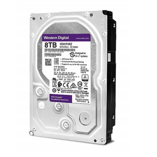 WD Purple 8TB SATA Surveillance Hard Drive