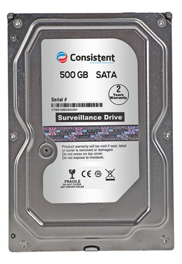 Consistent 500 GB SATA 3.5 Inch Internal Hard Drive