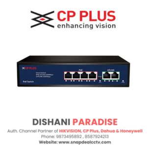 CP Plus 4 Port Giga PoE Switch (CP-DNW-GPU4G2-48)