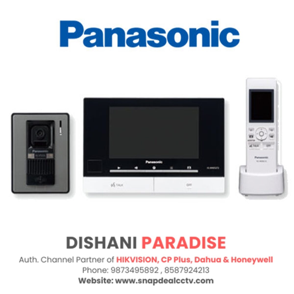 Panasonic 7” VDP Video Door Phone Kit with Wireless Monitor
