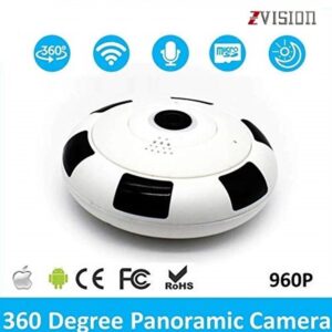 ZVision Wi-Fi 1.3MP Panoramic 360° Fish Eye Wireless IP CCTV Camera