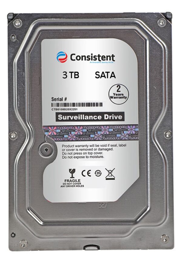 Consistent 3TB SATA 3.5 Inch Internal Hard Drive