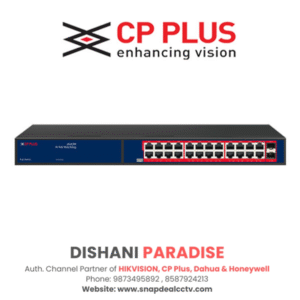 CP Plus 24 Port Giga PoE Switch (CP-ANW-GPU24F2-N30)