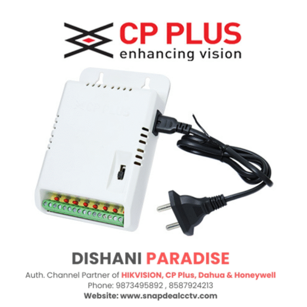CP Plus 10amp 12V 8x CCTV Power Supply (CP-CPS-PD08-12D)