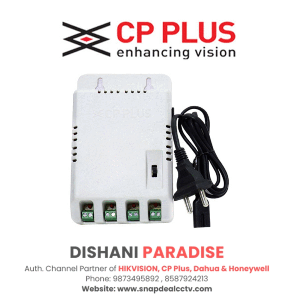 CP Plus 5amp 12V 4x CCTV Power Supply (CP-CPS-PD04-12D)