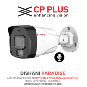 CP Plus IP 2MP Smart Dual Light Bullet CCTV with MIC (CP-UNC-TA21PL3C-L-Y)