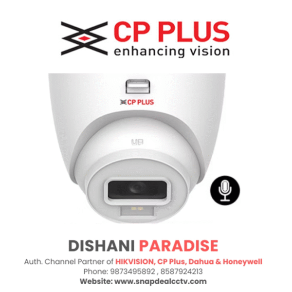 CP Plus IP 2MP Smart Dual Light Dome CCTV with MIC (CP-UNC-DA21PL3C-L-Y)