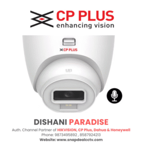 CP Plus IP 5MP Smart Dual Light Dome CCTV with MIC (CP-UNC-DA51PL3C-L-Y)