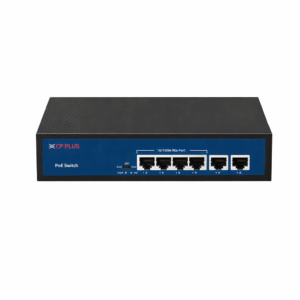 CP Plus PoE Switch 4 Port with 2 Uplink Ports CP Plus PoE Switch for CCTV Camera Network CP Plus 4 Port PoE Switch CP-ANW-HP4H2-N65