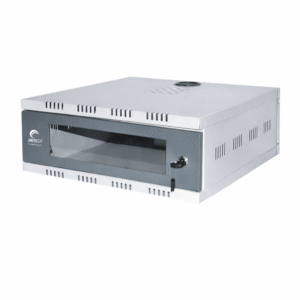 Metal Folding 4U Wall Mount Rack with Lock